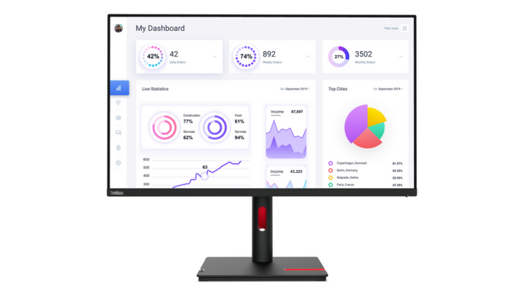 Monitor Lenovo T32p-30 / 31.5" / 4K UHD IPS / 60Hz / 4ms / HDMI+DP+USB - Zezë