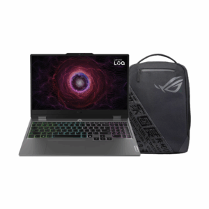 Laptop Gaming Lenovo LOQ 15ARP9 / Ryzen 5-7235HS / 12GB / 512GB / 15.6 Inch Full HD 144Hz / RTX 3050 6GB + Çantë për Laptop Asus ROG / 17 Inch / Polyester