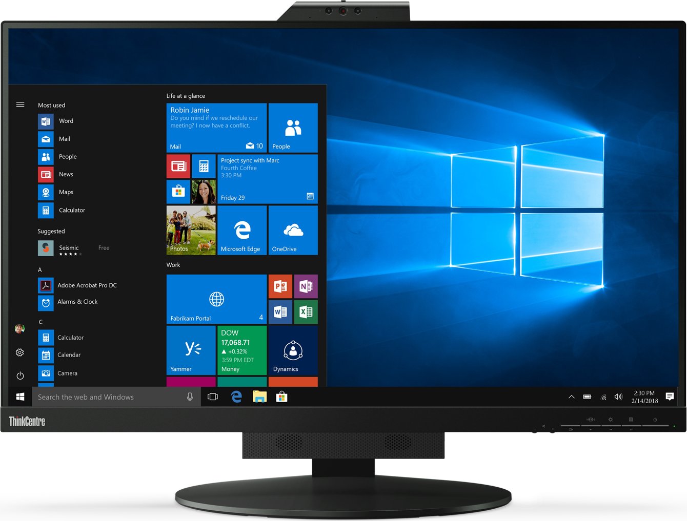 Monitor Lenovo ThinkCentre Tiny-In-One 11JHRAT / 27"/ Quad HD IPS / 60Hz / 6ms / Webcam / USB+HDMI+DP - Zezë