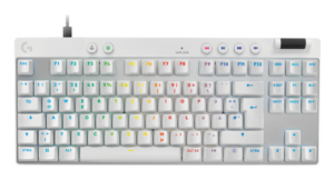 Tastierë Gaming Logitech G Pro X TKL Rapid Wired / QWERTZ / German Language – Bardhë