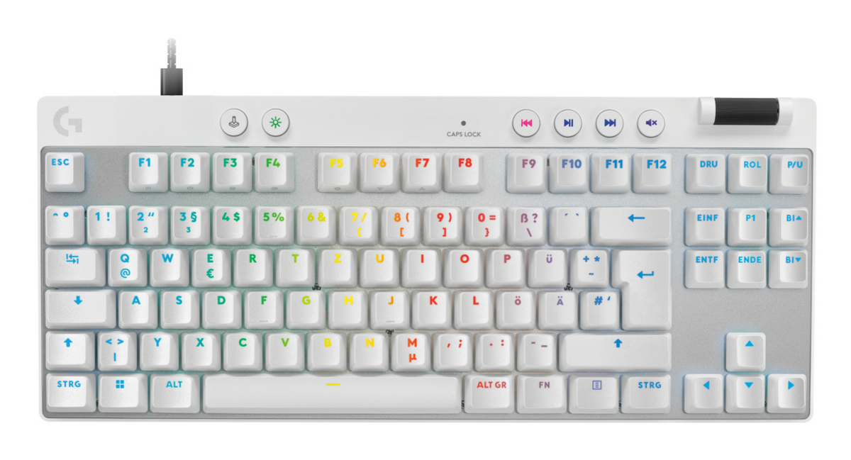 Tastierë Gaming Logitech Keyboard G Pro X Rapid TKL – Bardhë