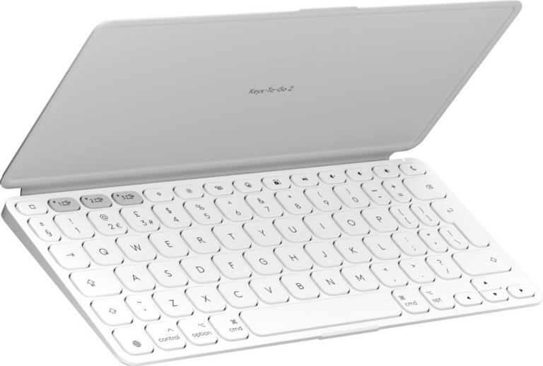 Tastierë pa kabllo Logitech Keys-To-Go 2 for iPad / 920-013018 – Pale Grey