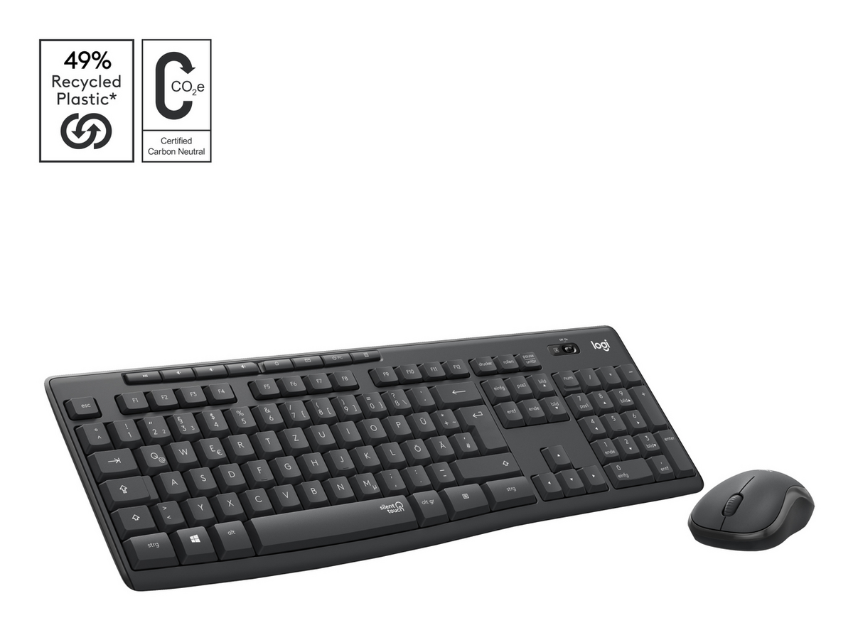 Combo (Tastierë & Maus) Logitech MK295 Silent – Grafit