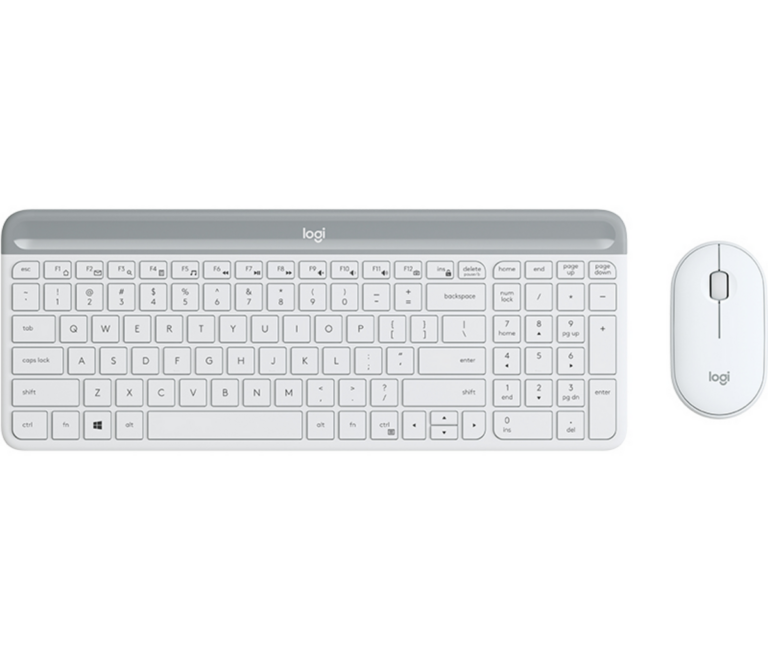 Combo (Tastierë & Maus) Logitech MK470 Slim – Bardhë