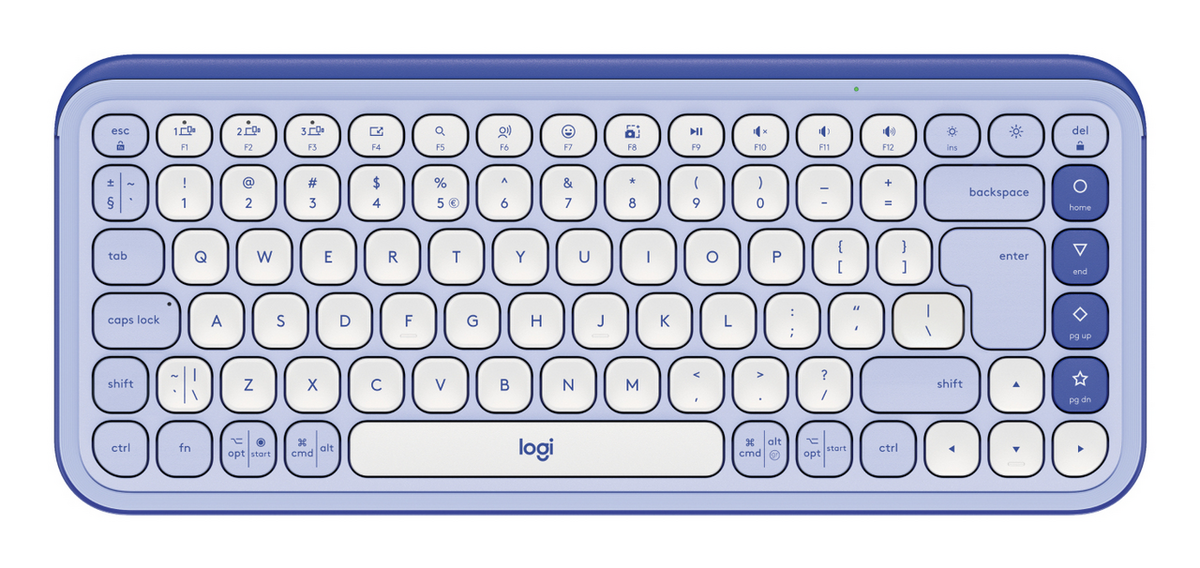 Tastierë pa Kabllo Logitech Pop Icon Keys – Vjollcë
