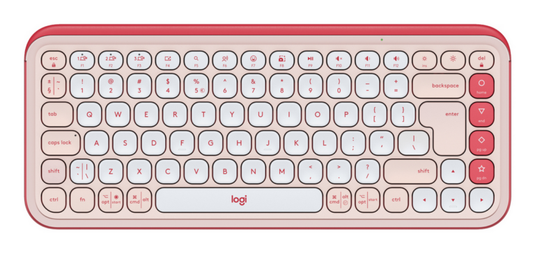 Tastierë pa Kabllo Logitech Pop Icon Keys – Rozë