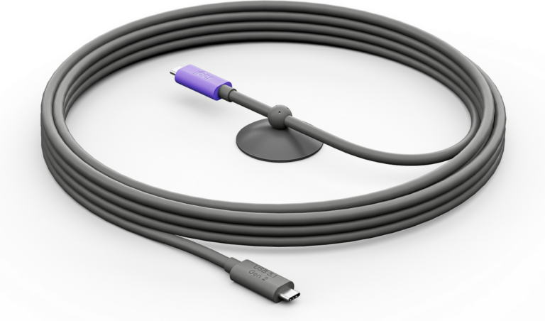 Kabllo USB Logitech Cable Active USB-C / 5m / 952-000195 - Grafit
