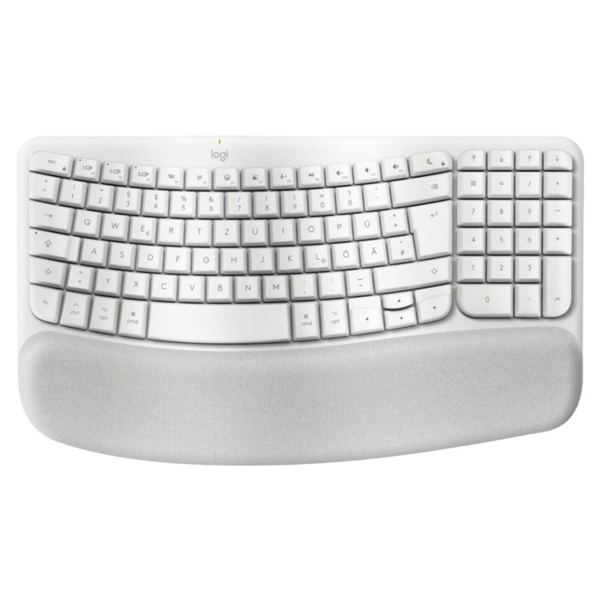 Tastierë pa kabllo Logitech Wave Keys for Mac – Bardhë