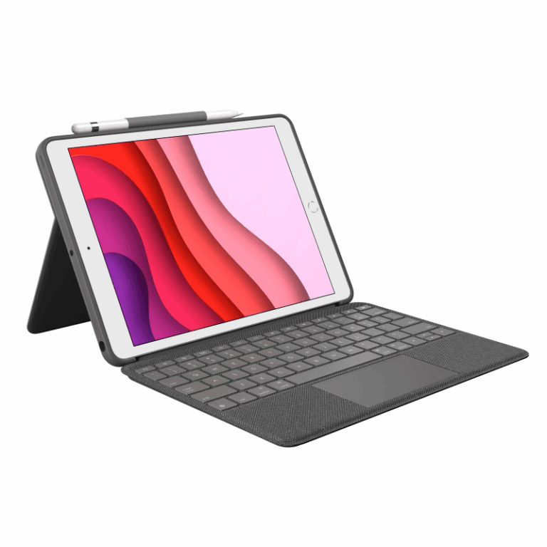 Tastierë Pa kabllo Logitech Case and Keyboard Combo Touch for iPad / Wireless / Backlit Keys - Gri