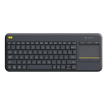 Tastierë Pa kabllo Logitech K400 Plus Wireless Keyboard / Compact / Touchpad - Gri e mbyllur