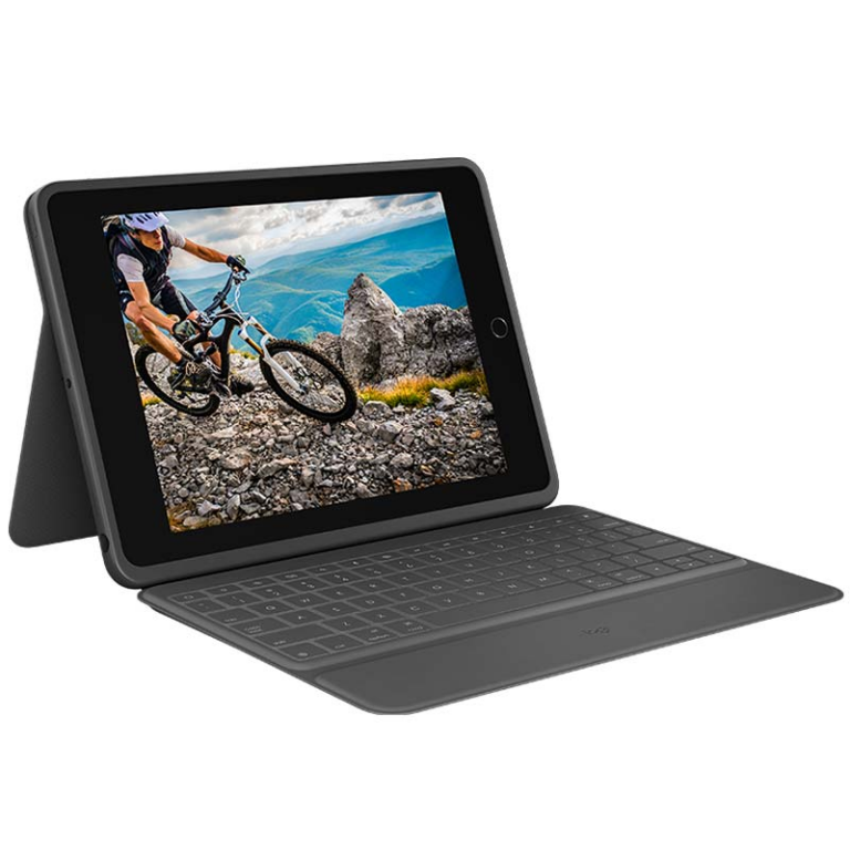 Aksesorë për tablet Logitech Rugged Folio and keyboard / 920-009313 – Zezë