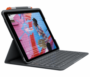 Aksesorë Logitech Slim Folio Case and Keyboard for iPad - Gri