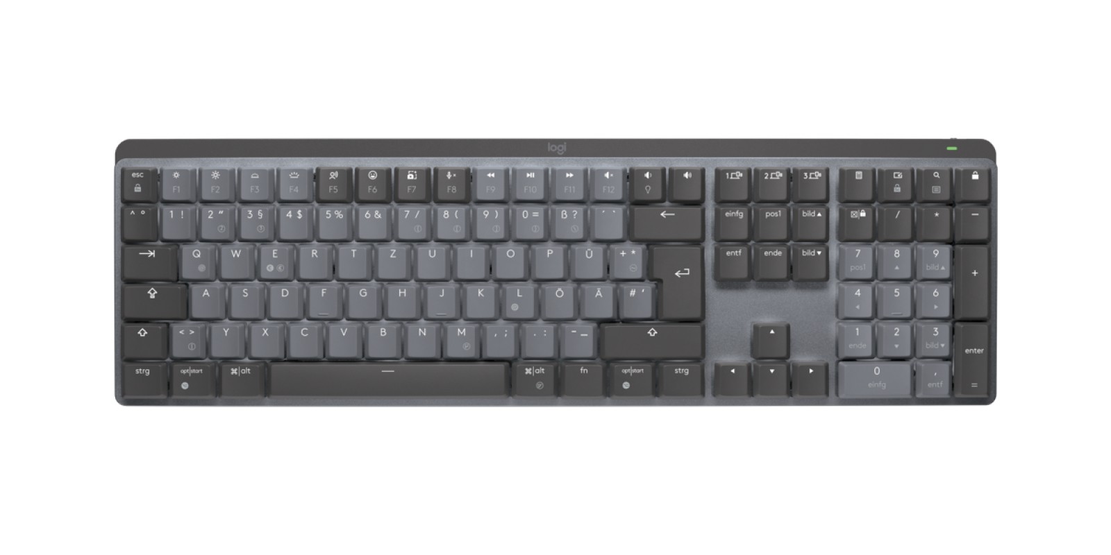 Tastierë pa Kabllo Logitech MX Master Mechanical – Zezë/Gri