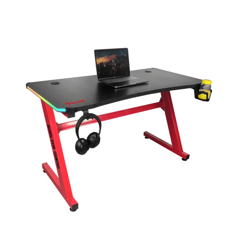 Tavolinë Gaming MARVO DE-08 / 110 x 60 x 74 cm - Zezë/Kuqe
