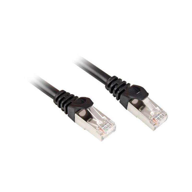 Kabllo për Rrjet Sharkoon Patch Cable S/FTP RJ-45 Cat.6 / 20m - Zezë