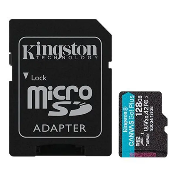 Kartë Memorie SD MICRO 128GB Canvas Go!Plus + ADP SDCG4/128GB