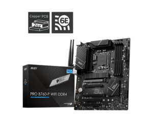 Pllakë Amë Intel MSI PRO B760-P WIFI DDR4 / 5xPCI-E x16 slot / LGA 1700 4