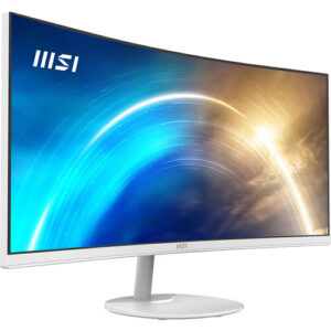 Monitor i lakuar MSI PRO MP341CQW / 34" UWQHD AG 100Hz VA 1ms MPRT Curved / HDMI, DP,2W Speaker / e bardhë