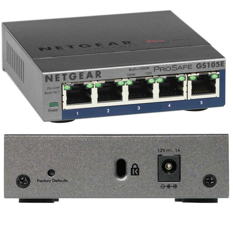 Switch Netgear GS105E / GS105E-200PES – Gri