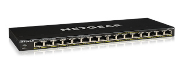 Switch Rrjeti Netgear GS316P – Zezë