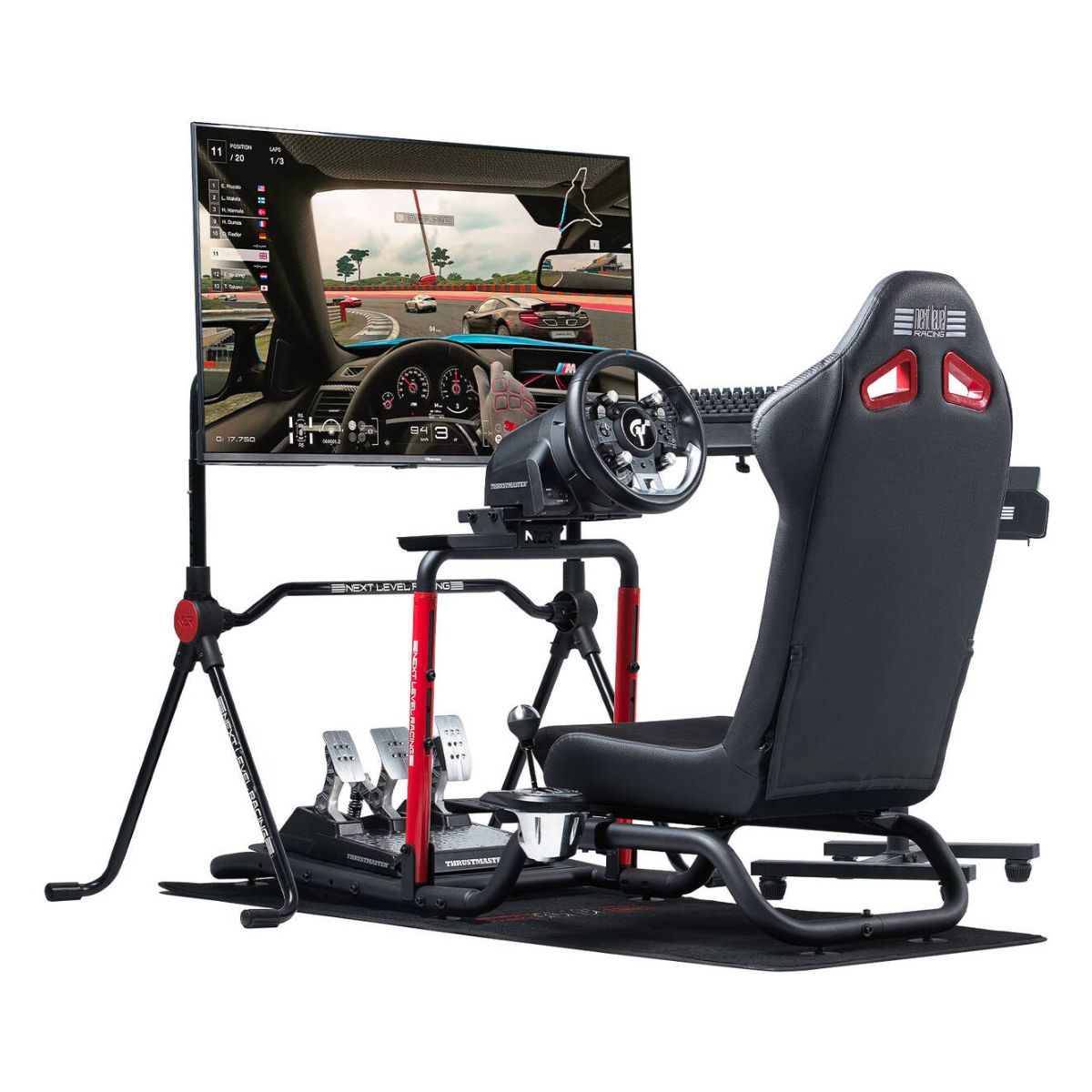 Kabinë Simulimi Next Level Racing Wheel Stand Lite 2.0 – Zezë/Kuqe - Figura 2