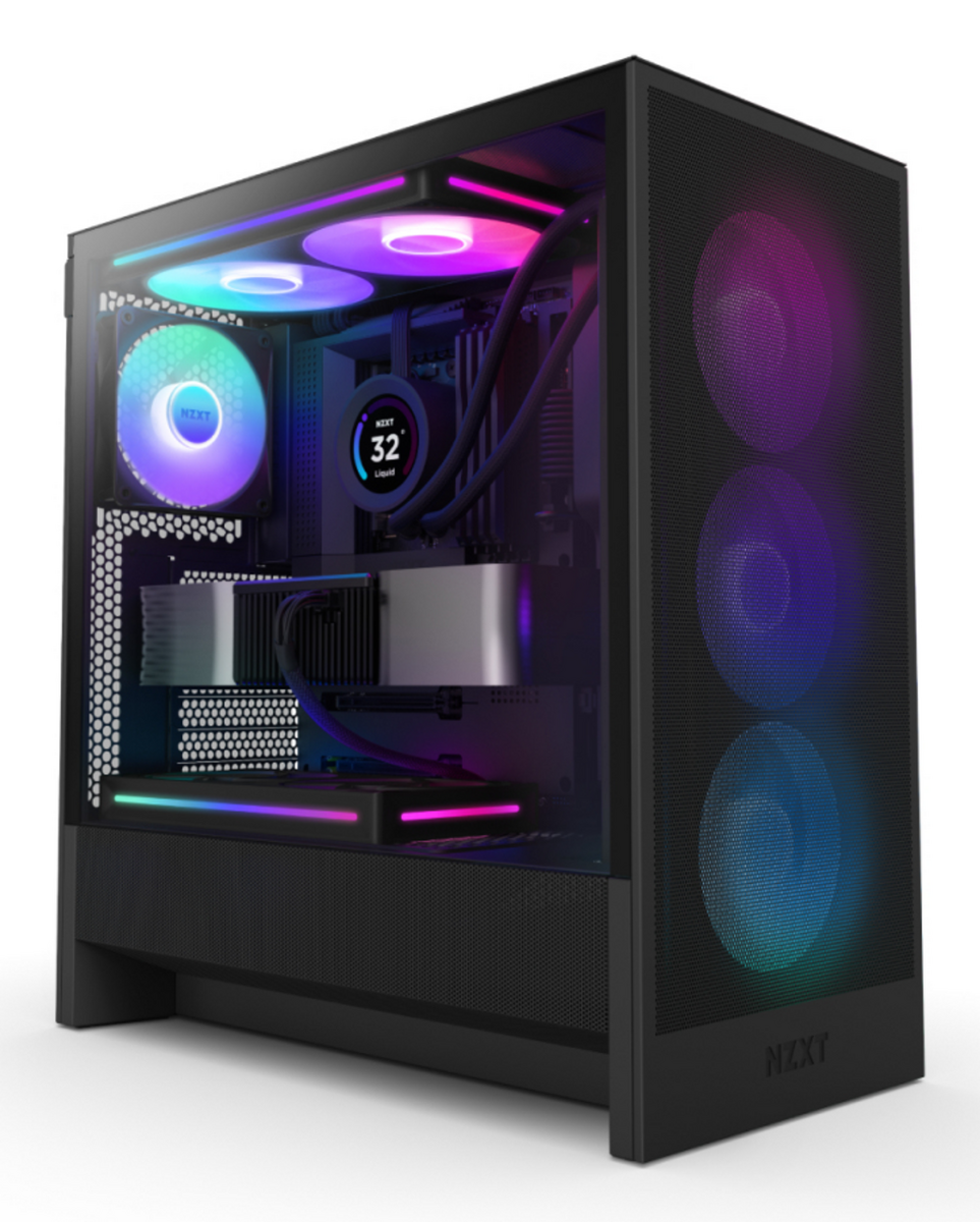 Kasë NZXT H5 Flow RGB / PC Case Mid‑Tower - Zezë