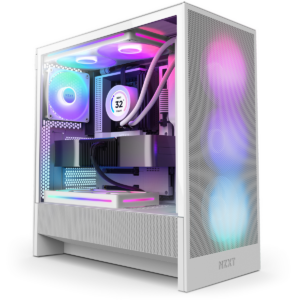 Kasë NZXT PC H series H5 Flow RGB / CC-H52FW-R1 – Bardhë