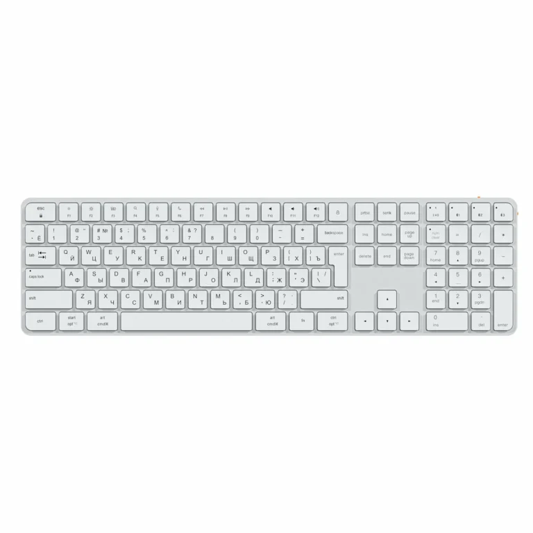 Tastierë Pa kabllo Meetion K230MW-02 / US Layout - Bardhë