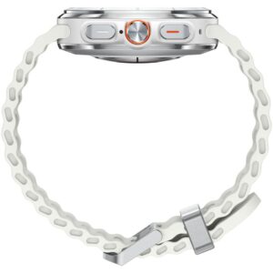 Samsung Galaxy Watch Ultra LTE 47mm – Titanium Bardhë (Model L705, Versioni DE)