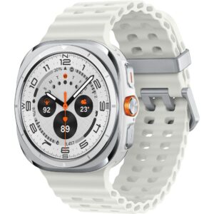 Samsung Galaxy Watch Ultra LTE 47mm – Titanium Bardhë (Model L705, Versioni DE)