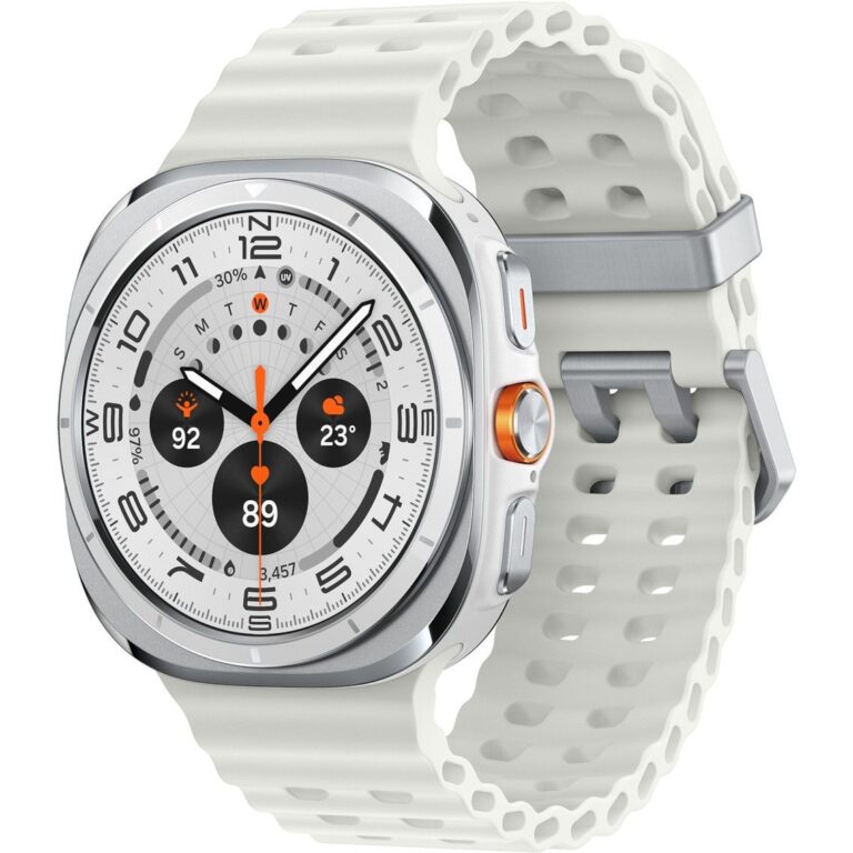 Samsung Galaxy Watch Ultra LTE 47mm – Titanium Bardhë (Model L705, Versioni DE)
