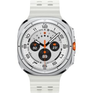 Samsung Galaxy Watch Ultra LTE 47mm – Titanium Bardhë (Model L705, Versioni DE)