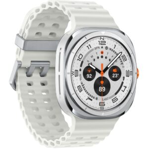 Samsung Galaxy Watch Ultra LTE 47mm – Titanium Bardhë (Model L705, Versioni DE)