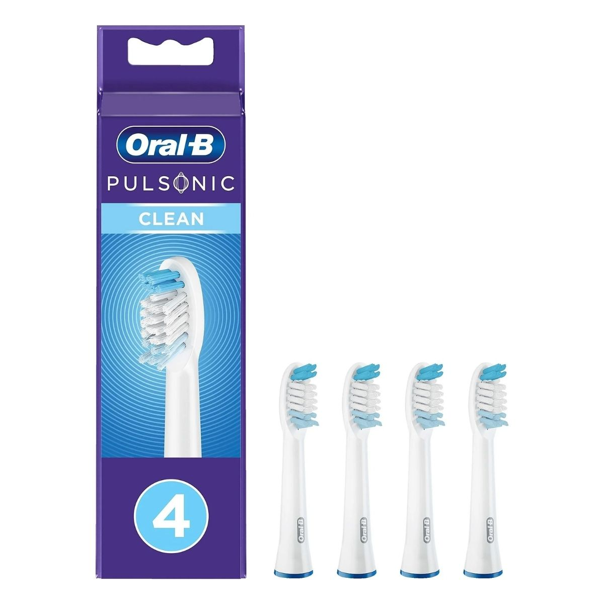 Kokë furçash zëvendësuese Oral-B Pulsonic Clean / 299813 / 4-Pack - Bardhë