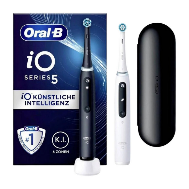 Furçë dhëmbësh elektrike Oral-B iO Series 5 / 415121 / Double Pack – Zezë / Bardhë