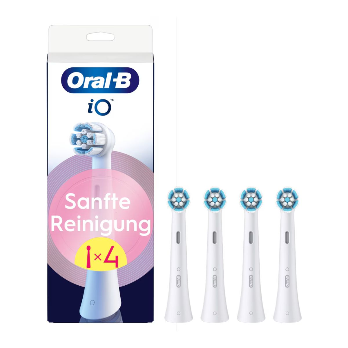 Furçë dhëmbësh elektrike Oral‑B iO Gentle Cleaning / 8700216194877 – Bardhë (4‑Pack)