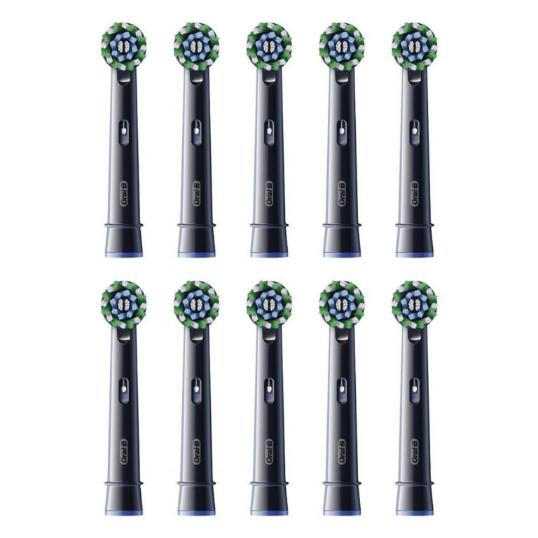 Kokë furçash zëvendësuese Oral-B Cross / 8006540861981 / 10-Pack – Zezë