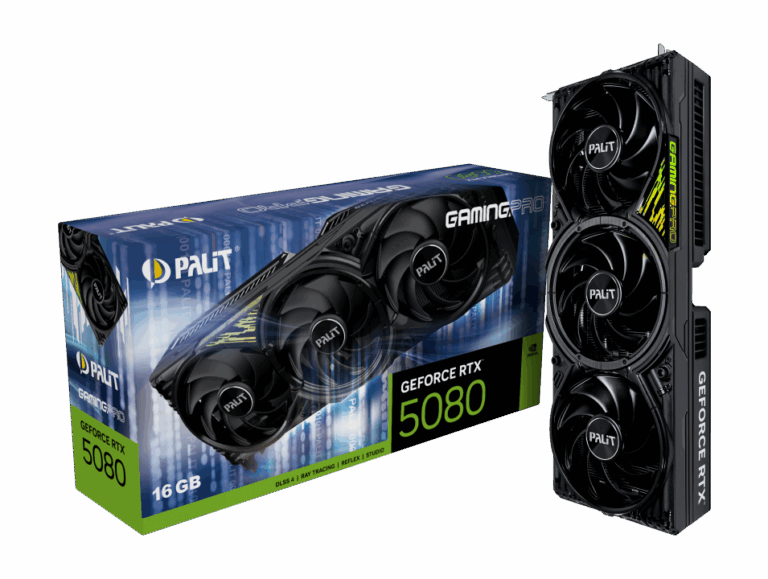 Kartelë Grafike Palit / Nvidia GeForce / RTX 5080 / Gaming Pro V1 / 16GB / GDDR7 / E zezë
