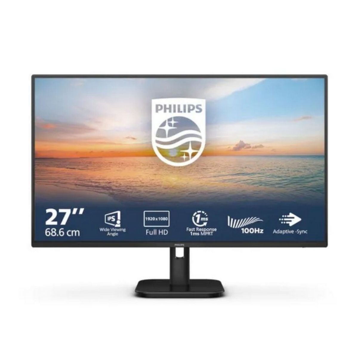 Monitor për punë Philips 27E1N1100A / 27″ / Full HD IPS LED LCD / 100Hz / 4ms / HDMI + VGA / Zezë