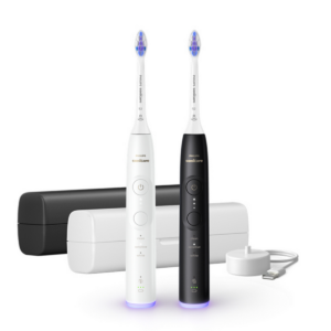 Furçë dhëmbësh elektrike Philips Sonicare 6500 / HX7419/01 / 2 Pack – Zezë / Bardhë