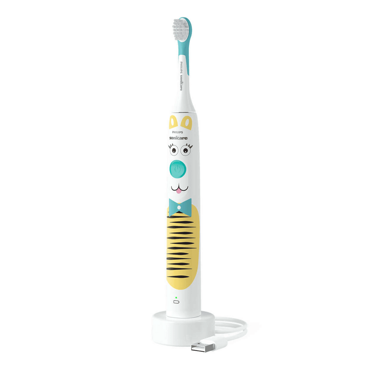 Furçë Dhëmbësh Elektrike Philips Sonicare For Kids / Design a Pet Edition / HX3601/01 / Bardhë