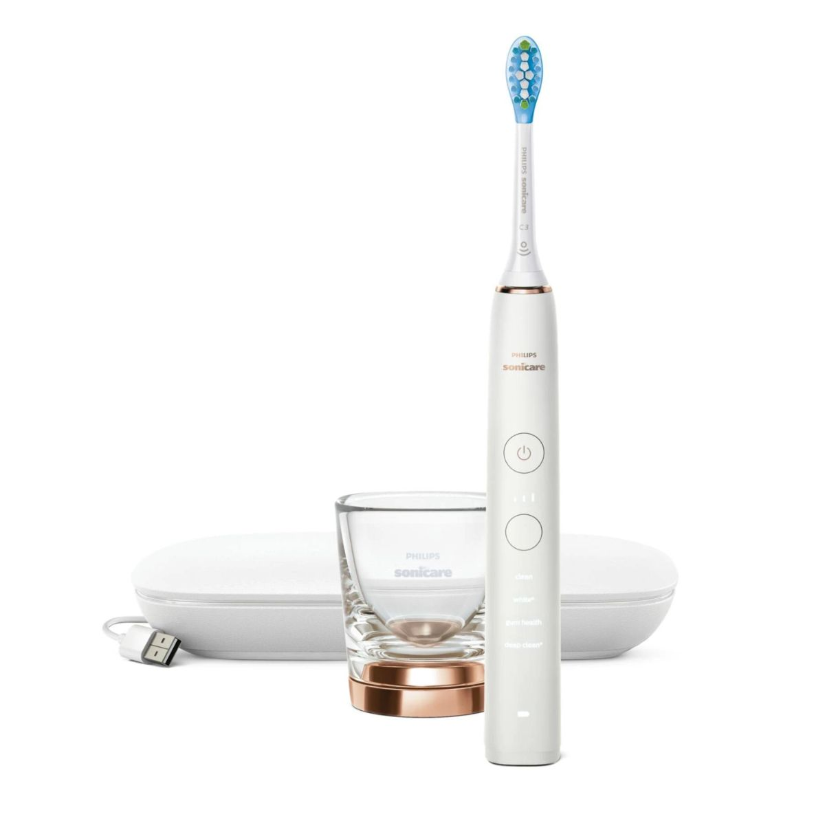 Furçë Dhëmbësh Elektrike Philips Sonicare DiamondClean 9000 / HX9911/27 / Bardhë