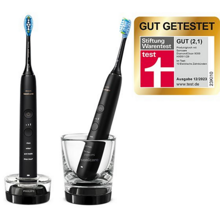 Furçë Dhëmbësh Elektrike Philips Sonicare DiamondClean 9000 / HX9914/54 / 2-Pack / Zezë