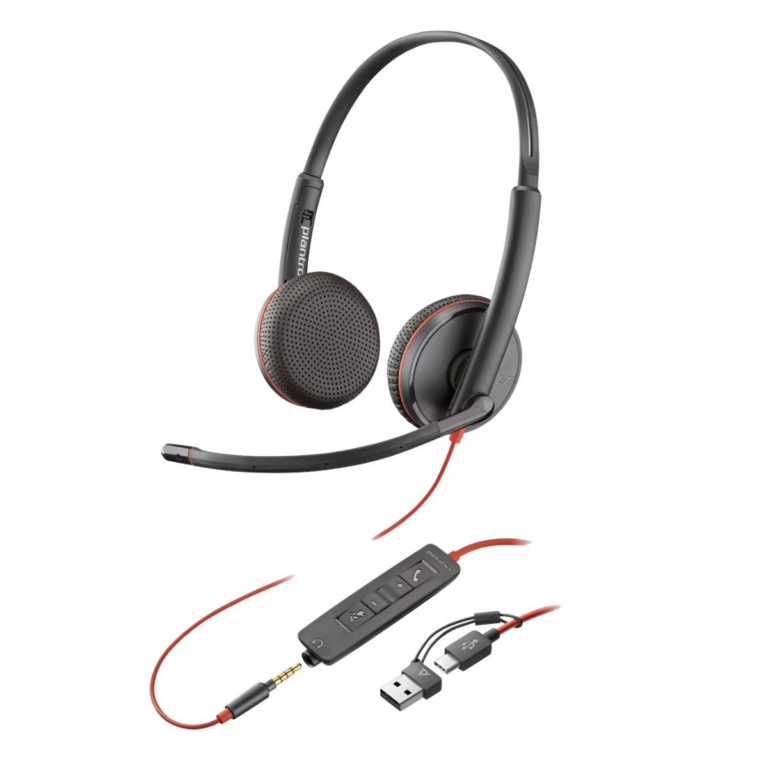 Kufje me kabllo Poly Blackwire 8225 – Zezë