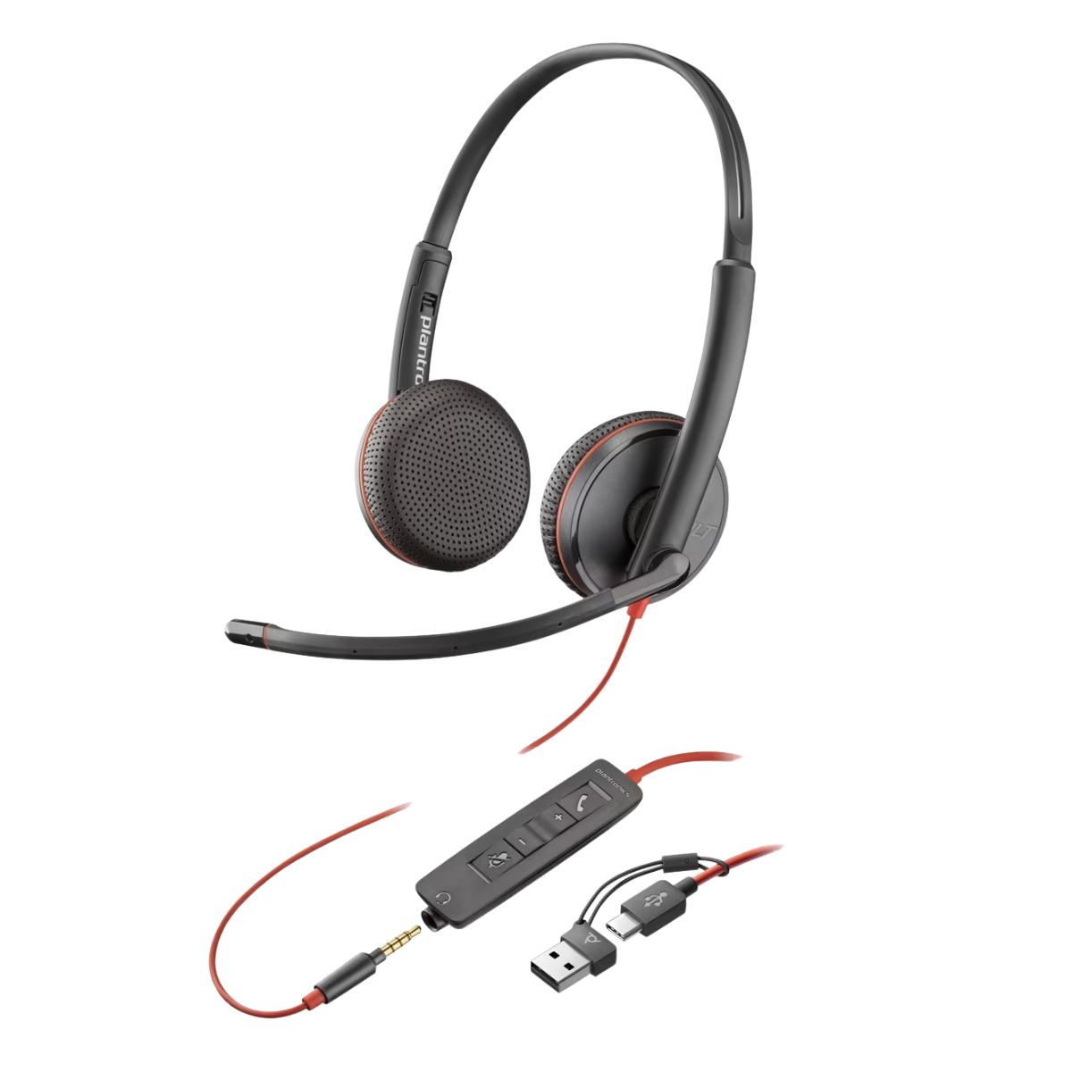 Kufje me kabllo Poly Blackwire 8225 – Zezë