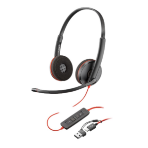 Kufje me Kabllo Poly Blackwire 3220 / 8X228A6 – Zezë