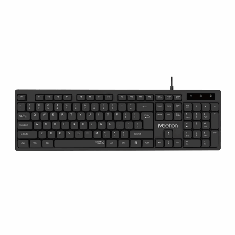 Tastierë me kabllo Meetion K300 Silent touch / USB / US / e zezë