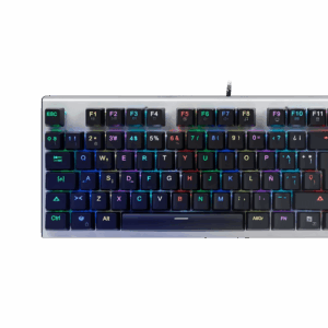 Tastierë Gaming Meetion MK04 TKL Blue Switch / AG / USB / RGB / US / e zezë dhe gri