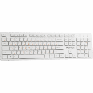 Tastierë pa kabllo Meetion WK841 White Chocolate Slim / 2.4G Wireless / US / e bardhë