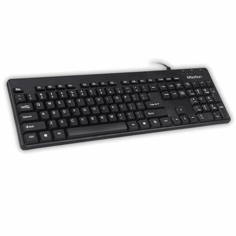 Tastierë me kabllo Meetion AK100 Corded Ergonomic / USB / US / e zezë